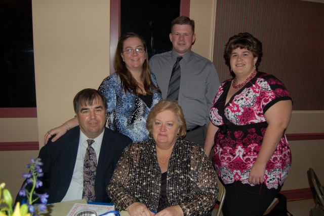 Wayne and Judy Copsey with daughter Amy and daughter Jenny with Brian at the 2008 Installation of Officers 